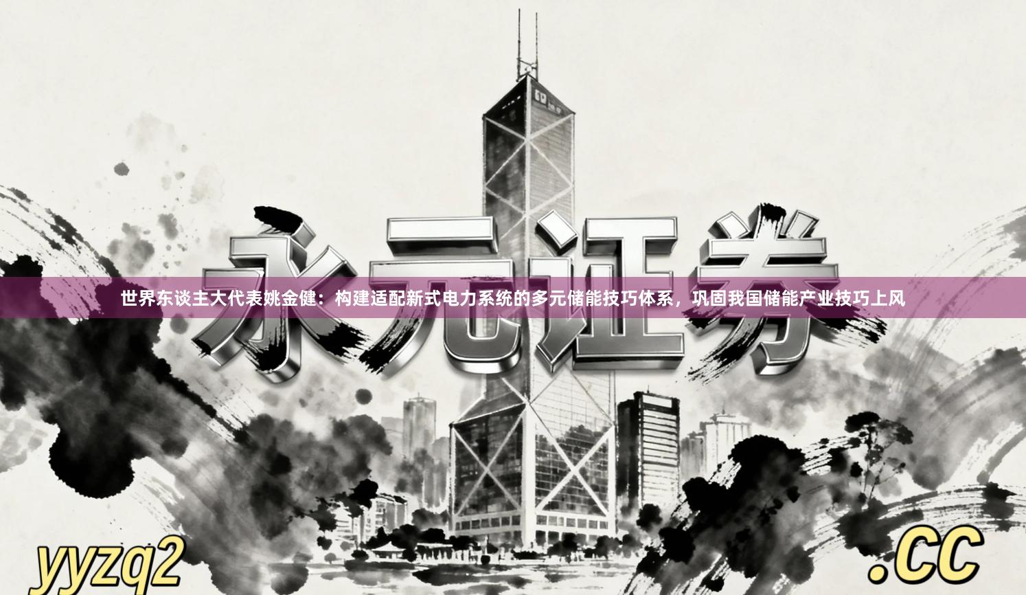 世界东谈主大代表姚金健：构建适配新式电力系统的多元储能技巧体系，巩固我国储能产业技巧上风